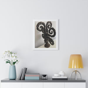 An African cimier mask   Framed Vertical Poster