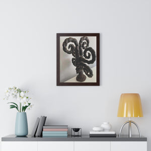 An African cimier mask   Framed Vertical Poster