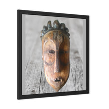 Charger l&#39;image dans la galerie, Framed Poster of African wooden masks which are beautiful art objects traditionally used for ceremonies