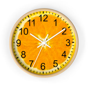 Wall Clock(Orange designer kitchen clock)
