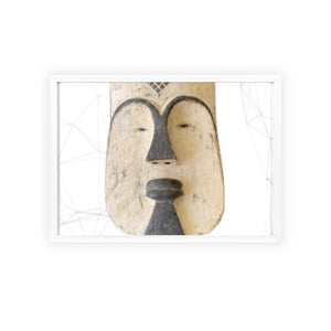 A sorghum mask  used in spiritual , cultural rituals and ceremonies (Posters with Wooden Frame)