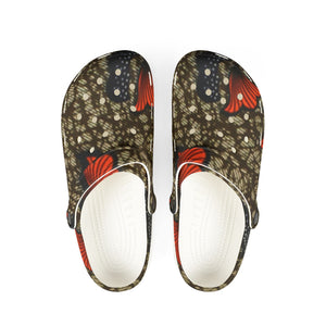 Comfortable EVA Foam Rubber Clogs with Vibrant Butterfly Design