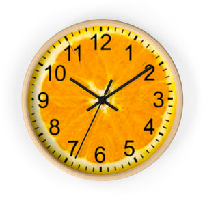Wall Clock(Orange designer kitchen clock)