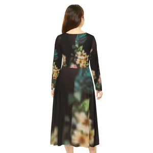 Women's Long Sleeve Dance Dress (AOP)