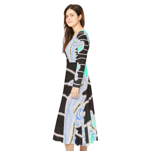 Women's Long Sleeve Dance Dress (AOP)