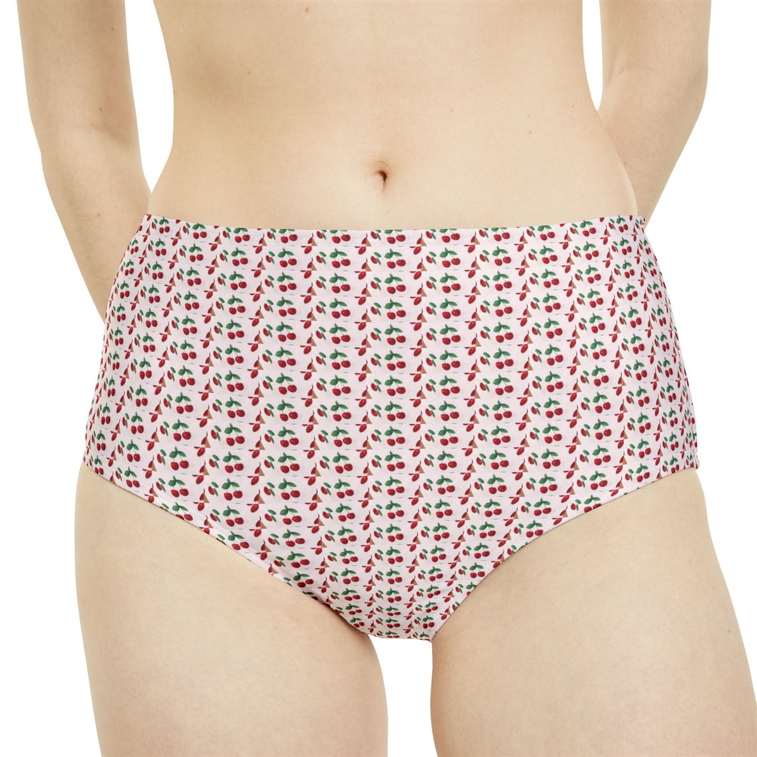 High-Waist Hipster Bikini Bottom (AOP)