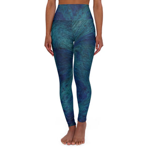 Ocean Breeze High Waisted Yoga Leggings, Gym Wear, Activewear, Fitness Leggings, Yoga Pants, Comfortable Leggings