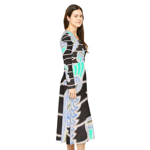 Women's Long Sleeve Dance Dress (AOP)