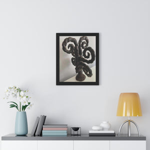 An African cimier mask   Framed Vertical Poster