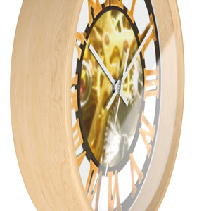 Wall Clock (combines mechanical clock design and the engine of a quazt watch)