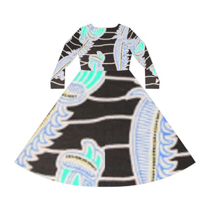 Women's Long Sleeve Dance Dress (AOP)