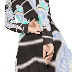 Women's Long Sleeve Dance Dress (AOP)
