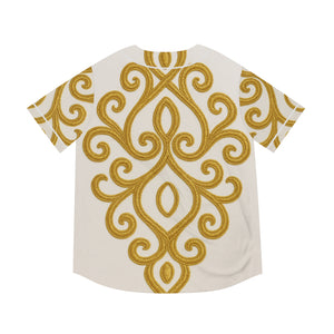 Chemise Homme Élégante – Motif Tourbillon Doré ( #StyleMasculin &nbsp; #Tendance2025 #ChemiseMotif  #IdéeCadeauHomme #FêteDesPères ; #ChicEtDécontracté  #ChemiseOriginale )
