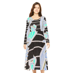 Women's Long Sleeve Dance Dress (AOP)