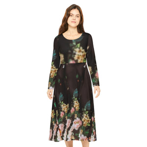 Women's Long Sleeve Dance Dress (AOP)