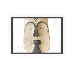 A sorghum mask  used in spiritual , cultural rituals and ceremonies (Posters with Wooden Frame)