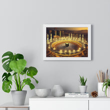 Charger l&#39;image dans la galerie, Horizontal Framed Poster of Kaaba
