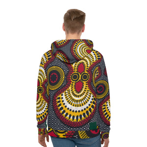 Men's Hoodie (AOP), African print hoodie, African-inspired men's clothing,African fashion,