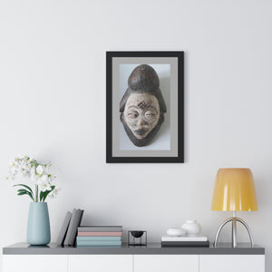 Poster African masks representing deities or spiritual figures important in the culture