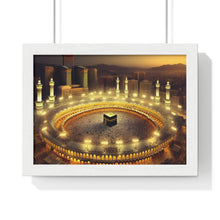 Charger l&#39;image dans la galerie, Horizontal Framed Poster of Kaaba