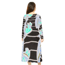 Charger l&#39;image dans la galerie, Women&#39;s Long Sleeve Dance Dress (AOP)