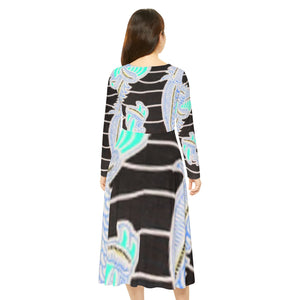 Women's Long Sleeve Dance Dress (AOP)