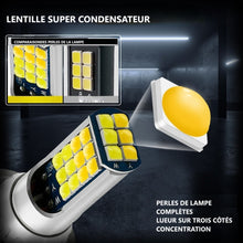 Charger l&#39;image dans la galerie, Feu Antibrouillard Bicolore avec Lampe 30 LED SMD-2525 2 PCS V6 880 DC9-36V 30W 3000LM IP65 POUR VOITURE