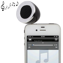 Charger l&#39;image dans la galerie, Haut-parleur pour téléphone portable 3 W avec prise jack 3,5 mm (blanc, Noir)