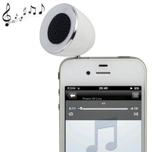 Charger l&#39;image dans la galerie, Haut-parleur pour téléphone portable 3 W avec prise jack 3,5 mm (blanc, Noir)