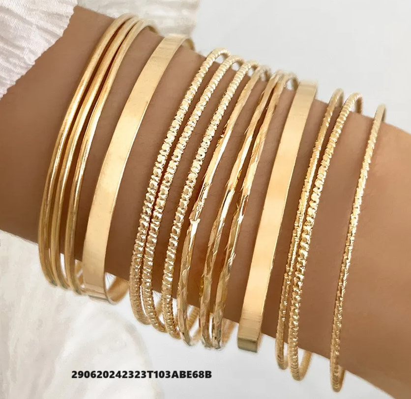 Ensemble de bracelets simples multicouches de style bohème