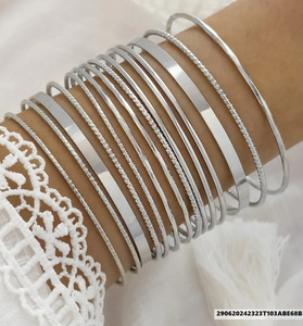 Ensemble de bracelets simples multicouches de style bohème