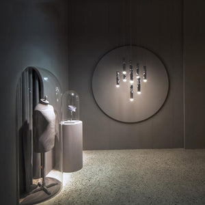Lustre; et créatif pour comptoir de bar, restaurant, chambre à coucher, chevet, style moderne( #LuminaireDesign  #DécoIntérieure  #LampeCréative  #SuspensionBois  #ÉclairageNaturel  #DécoMaison  #LuminaireChambre  #LustreRestaurant  )