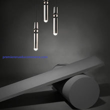Charger l&#39;image dans la galerie, Lustre; et créatif pour comptoir de bar, restaurant, chambre à coucher, chevet, style moderne( #LuminaireDesign  #DécoIntérieure  #LampeCréative  #SuspensionBois  #ÉclairageNaturel  #DécoMaison  #LuminaireChambre  #LustreRestaurant  )