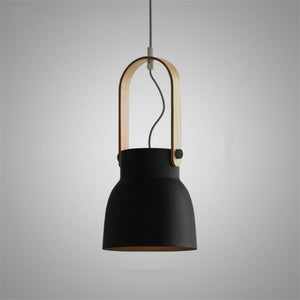 Suspension rétro industrielle créative en fer à une tête, ampoule E27, salon( #LustreBois  #LuminaireDesign  #DécoIntérieure  #LampeCréative  #SuspensionBois  #CreativeLamp  #ModernInteriorDesign  #WoodDecor  )