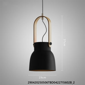 Suspension rétro industrielle créative en fer à une tête, ampoule E27, salon( #LustreBois  #LuminaireDesign  #DécoIntérieure  #LampeCréative  #SuspensionBois  #CreativeLamp  #ModernInteriorDesign  #WoodDecor  )