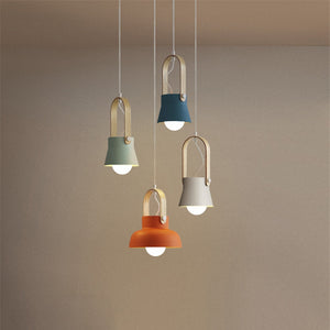Suspension rétro industrielle créative en fer à une tête, ampoule E27, salon( #LustreBois  #LuminaireDesign  #DécoIntérieure  #LampeCréative  #SuspensionBois  #CreativeLamp  #ModernInteriorDesign  #WoodDecor  )