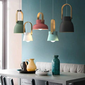 Suspension rétro industrielle créative en fer à une tête, ampoule E27, salon( #LustreBois  #LuminaireDesign  #DécoIntérieure  #LampeCréative  #SuspensionBois  #CreativeLamp  #ModernInteriorDesign  #WoodDecor  )
