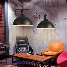 Charger l&#39;image dans la galerie, Suspension rétro industrielle créative en fer à une tête, ampoule E27, idéale pour cuisine, salle à manger, chambre à coucher, salon
