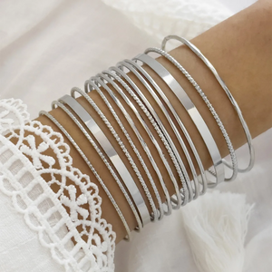 Ensemble de bracelets simples multicouches de style bohème