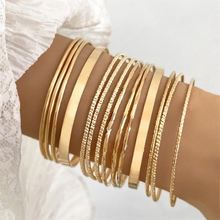 Charger l&#39;image dans la galerie, Ensemble de bracelets simples multicouches de style bohème