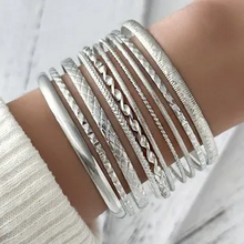 Charger l&#39;image dans la galerie, Ensemble de bracelets simples multicouches de style bohème