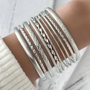 Ensemble de bracelets simples multicouches de style bohème
