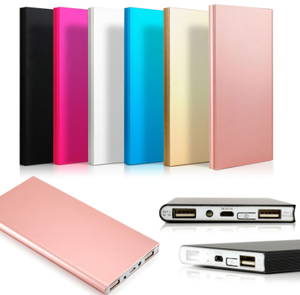 Source de  charge de batterie externe, portable, ultra mince de 20000mAh pour téléphone portable