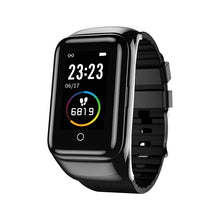 Charger l&#39;image dans la galerie, Bracelet intelligent à écran couleur de 1,14 pouces avec double écouteurs Bluetooth sans fil et...