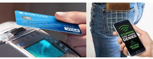 Charger l&#39;image dans la galerie, Portefeuille Blocage RFID: Porte-monnaie ,Porte-carte,s Étui de protection pour hommes et femme, Taille: 12 * 9,5 * 3,5 cm, Cuir de vache véritable Crazy Horse Texture Zipper Porte-cartes ,à 3 volets