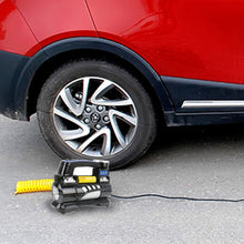 Charger l&#39;image dans la galerie, Portable Metal Cylinder Tire Inflator Air Compressor with Pressure Gauge And Three Nozzle Adapters for Cars Vans Air Mattress Balls, 100-150 PSI 35-55L/min, Voltage DC 12-13.6V, Current: 15A