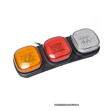 Charger l&#39;image dans la galerie, Feux de freinage pour remorque / camion,côté droit et gauche , forme carrée LED , 24V