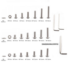 Charger l&#39;image dans la galerie, Vis et écrous en acier inoxydable M3 M4 M5 M6 , Vis à tête cylindrique à six pans creux , kit d&#39;assortiment de clés pour joints