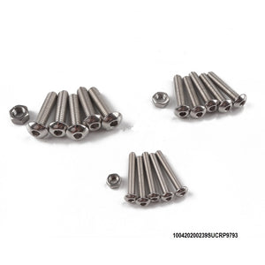 Vis et écrous en acier inoxydable M3 M4 M5 M6 , Vis à tête cylindrique à six pans creux , kit d'assortiment de clés pour joints