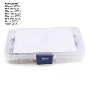 Vis et écrous en acier inoxydable M3 M4 M5 M6 , Vis à tête cylindrique à six pans creux , kit d'assortiment de clés pour joints